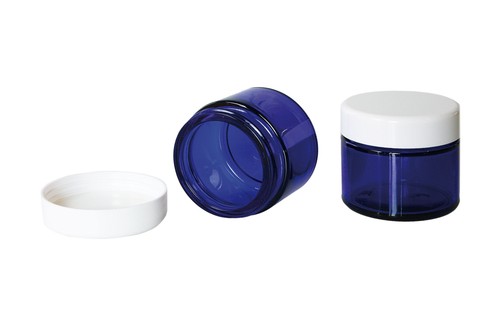 Blauglassalbendose glastiegel - blauglassalbendose,