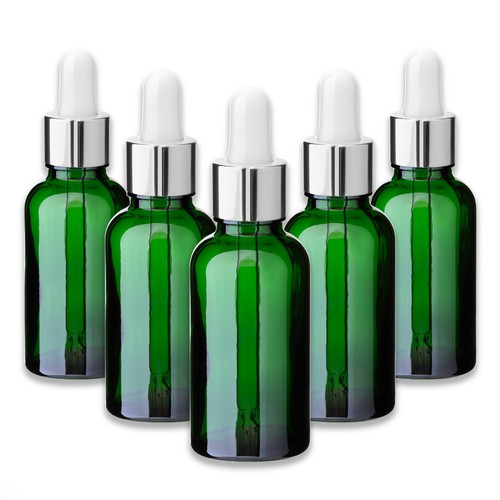 Grüne glasflasche ml - 30,