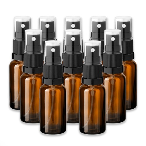 10x braune glasflasche ml - 10x,
