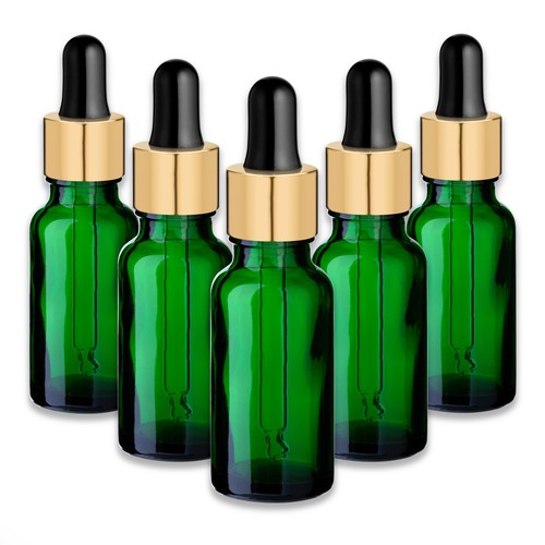 Grüne glasflasche ml - 5x,