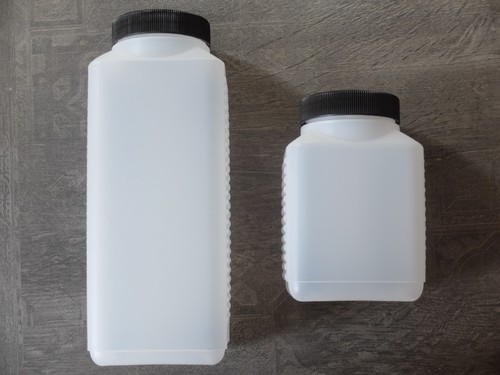 Weithalsflasche eckig 1000ml - , /